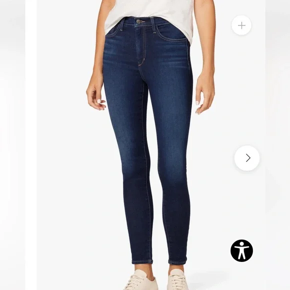 Joe's Jeans Jeans Dark Blue Denim High Waist Skinny Ankle